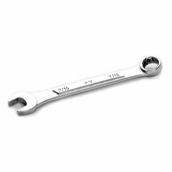 Dendesigns 5.12 in. Long Raised Panel Chrome Combination Wrench with 12 Point Box End - Chrome - 0.43 in. DE3536261